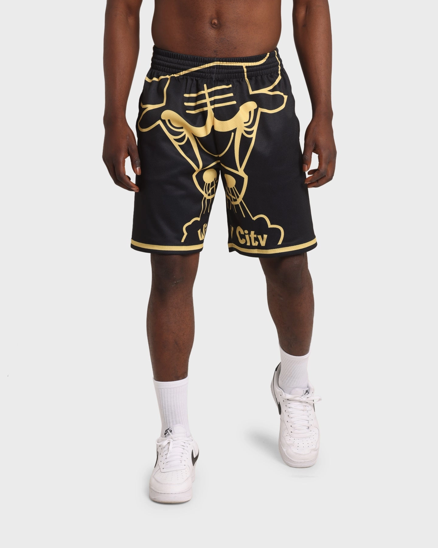Mitchell & Ness Chicago Bulls Big Face Black Gold Shorts Black/Gold Home Wear Easy Days