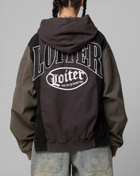 dark colors Loiter Splinter Hoodie Black/Charcoal