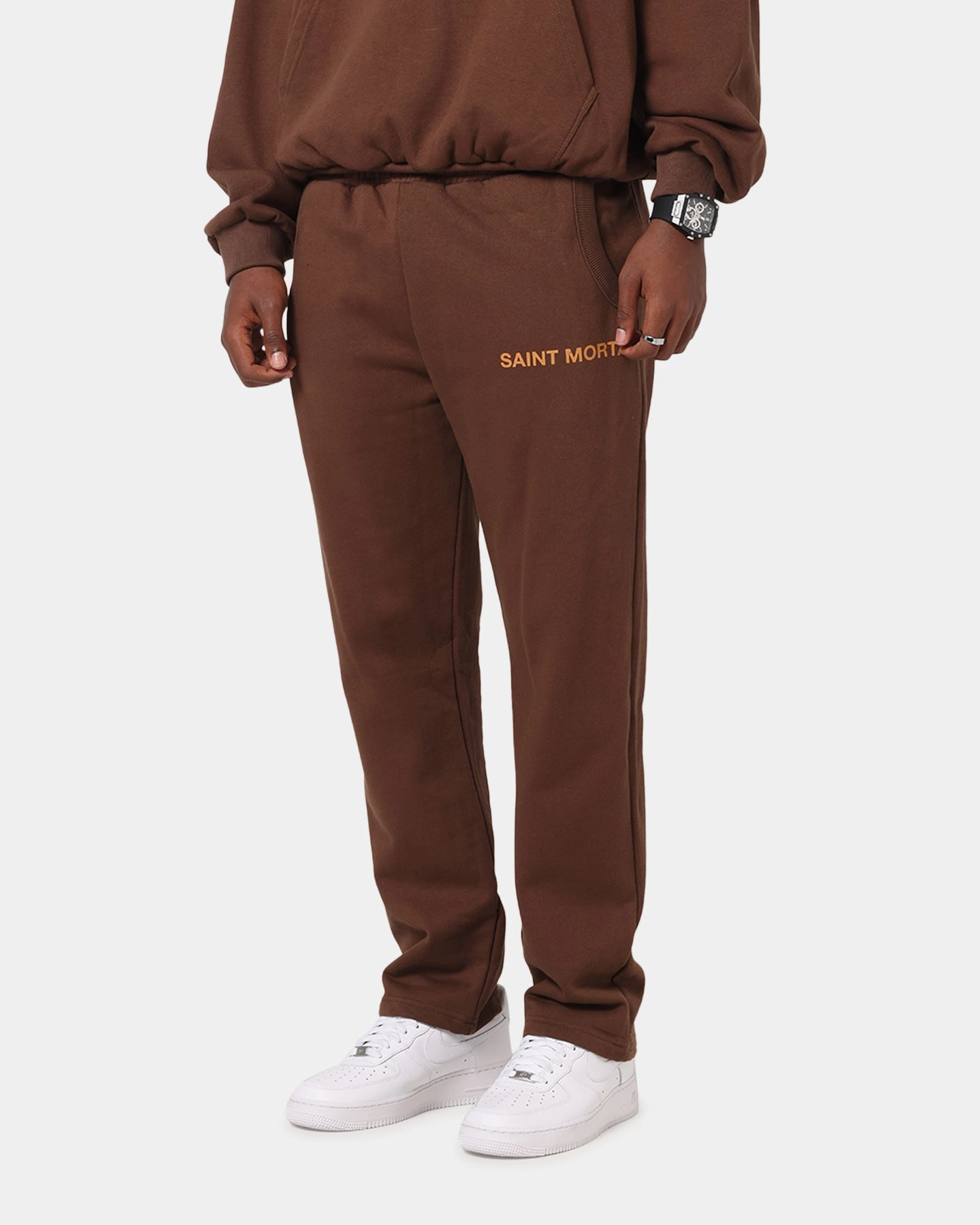 AbrasionGuardTape Saint Morta Sacred Script Track Pants Brown