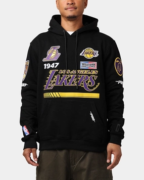 autumn clothing Box Pro Standard Los Angeles Lakers Fast Lane Hoodie Black