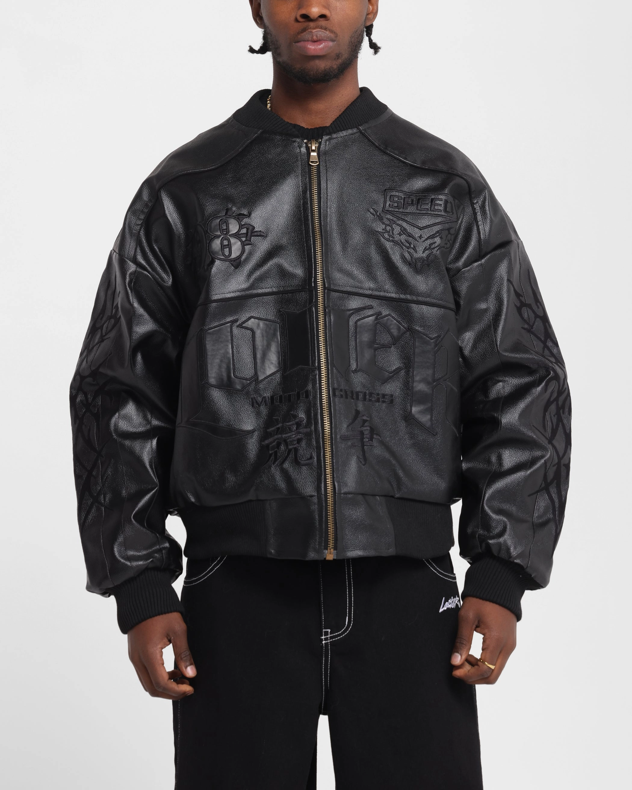 Loiter Tokyo Drift Vegan Leather Jacket Black Report