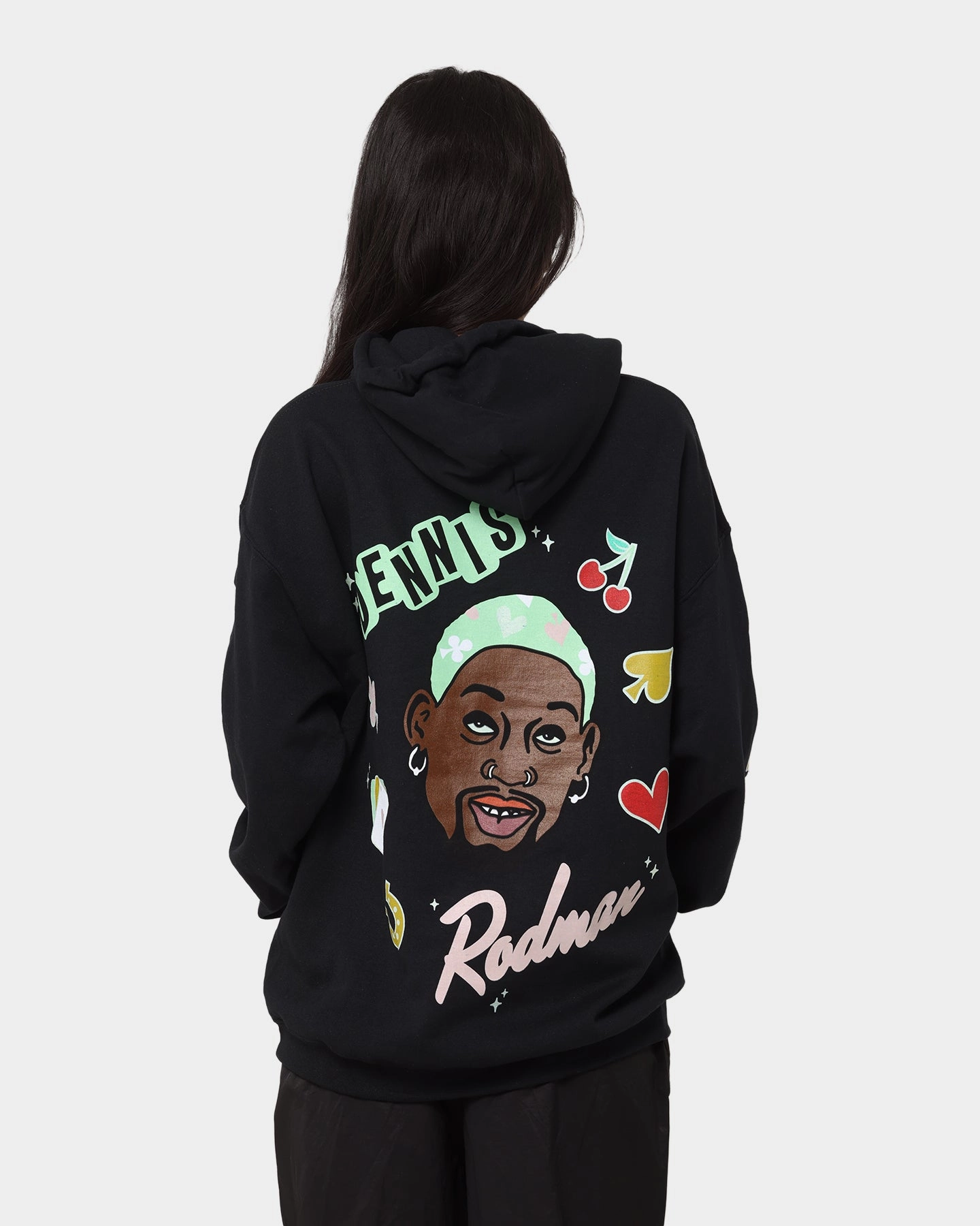 Multi Pocket Configuration Tradition Rodman Brand 48 Hours In Vegas Hoodie Black