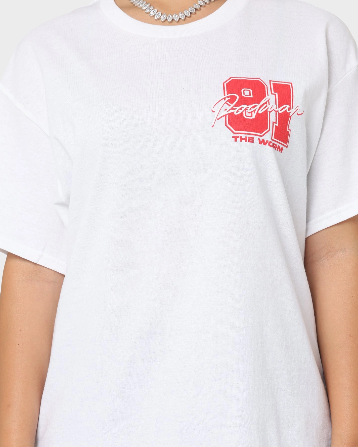 Rodman Brand 91 Core T-Shirt White High Quality Printing