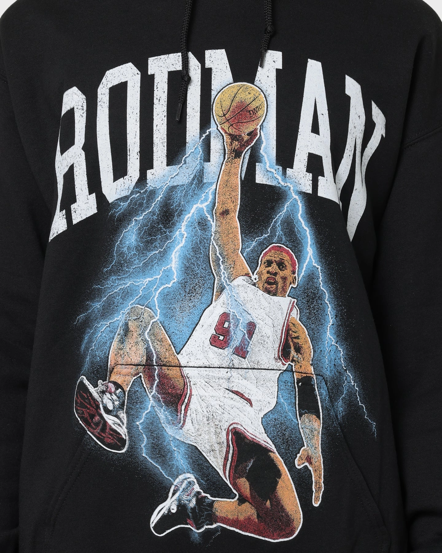 Rodman Brand Rodman Glow Dunk Hoodie Black Journal