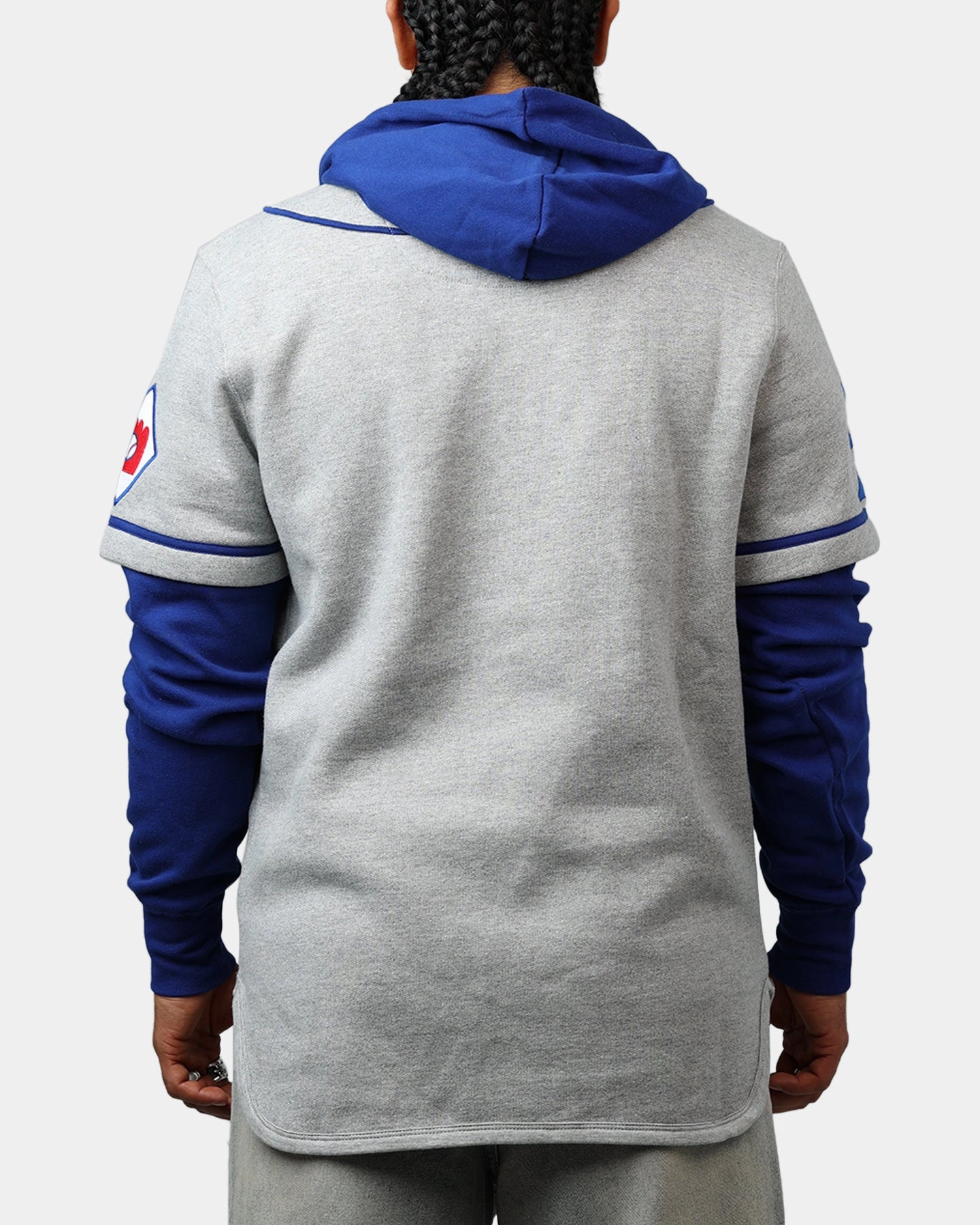 47 Brand Los Angeles Dodgers Game Hoodie Grey/Navy Concentration Compete