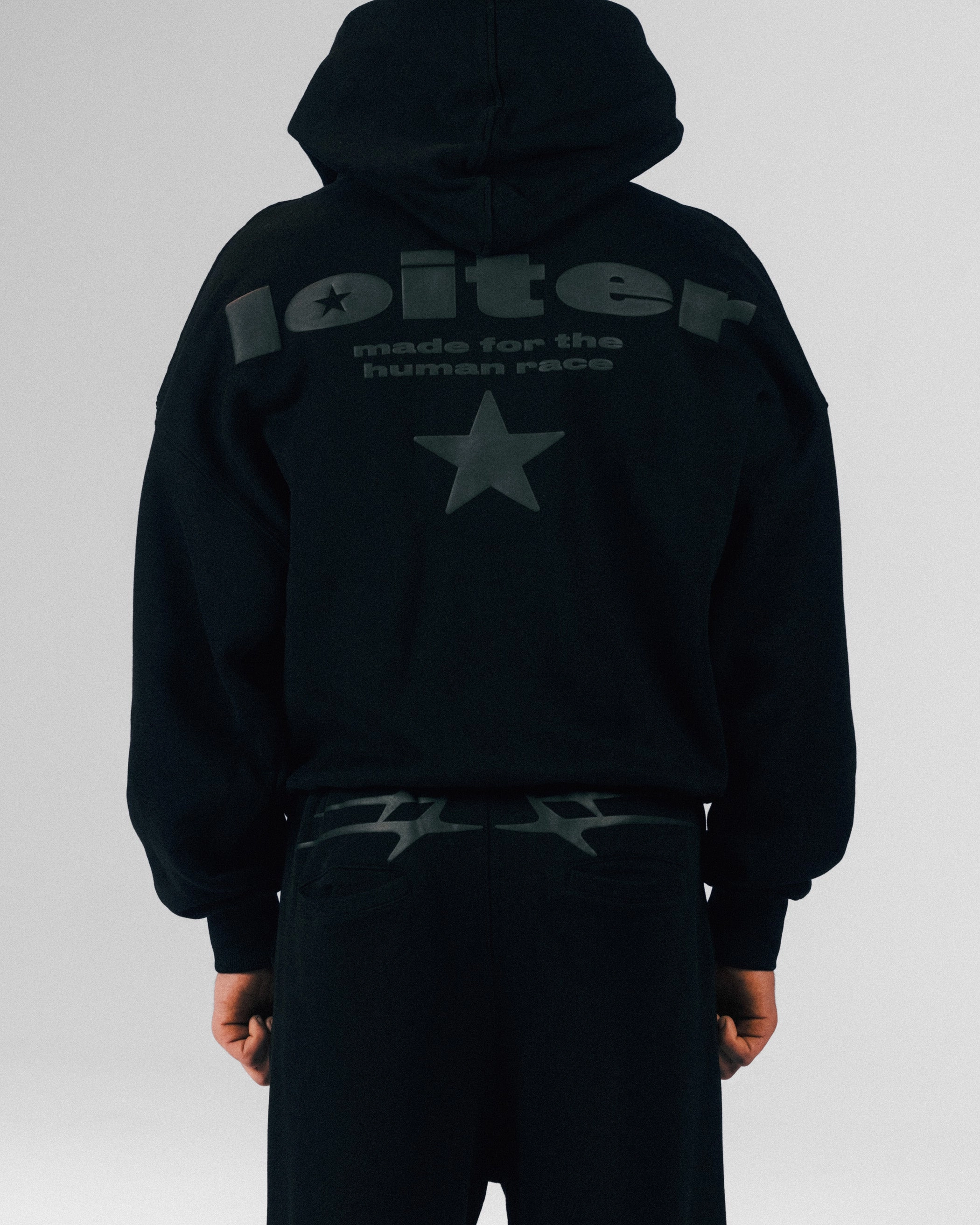 suitable for cultural festivals Loiter Celestial Full Zip Hoodie Black