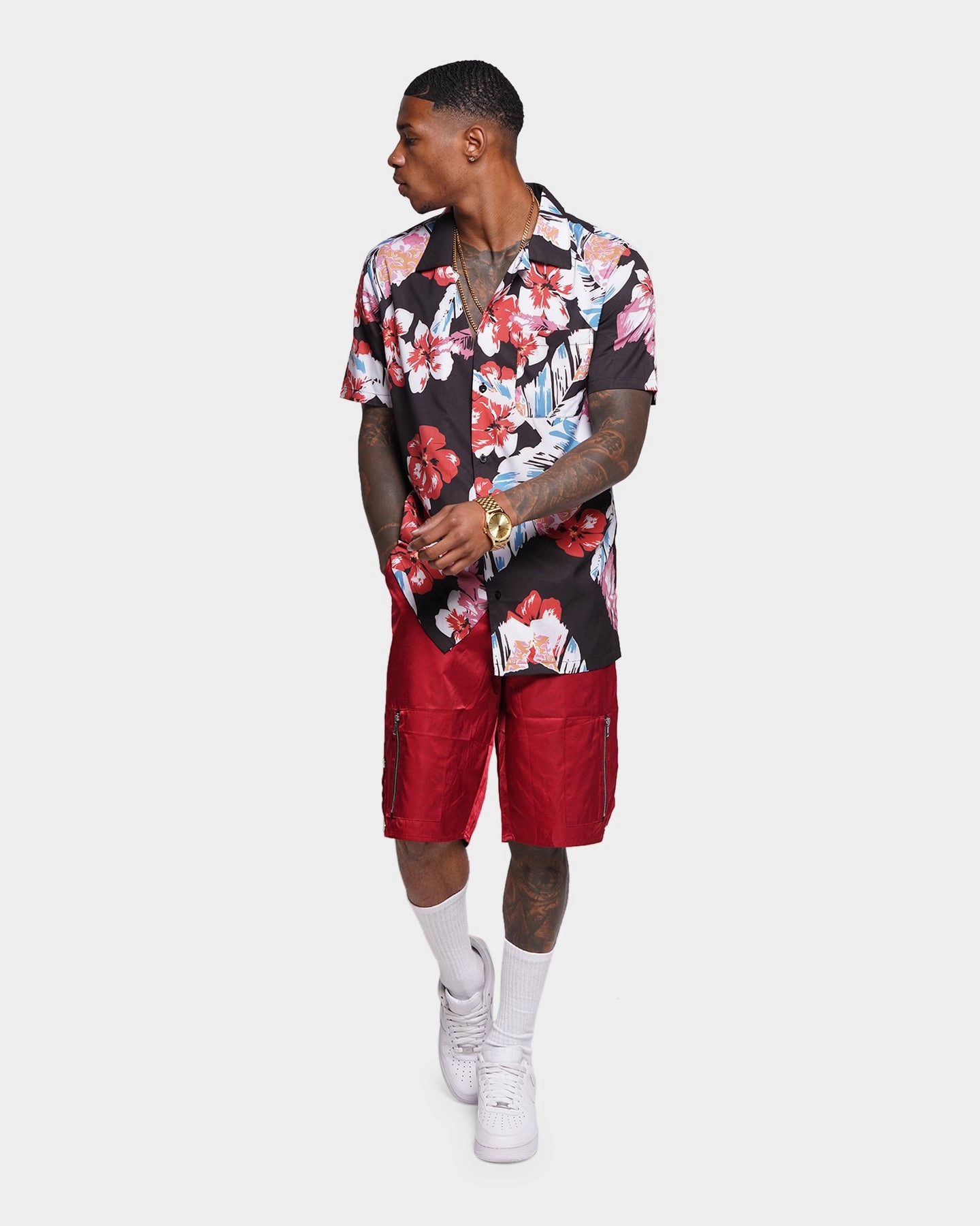 Cotton shorts XXIII Hari Shorts Burgundy