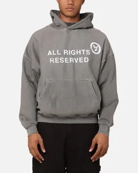 The Anti Order Rights Reserved Hoodie Washed Charcoal scarf