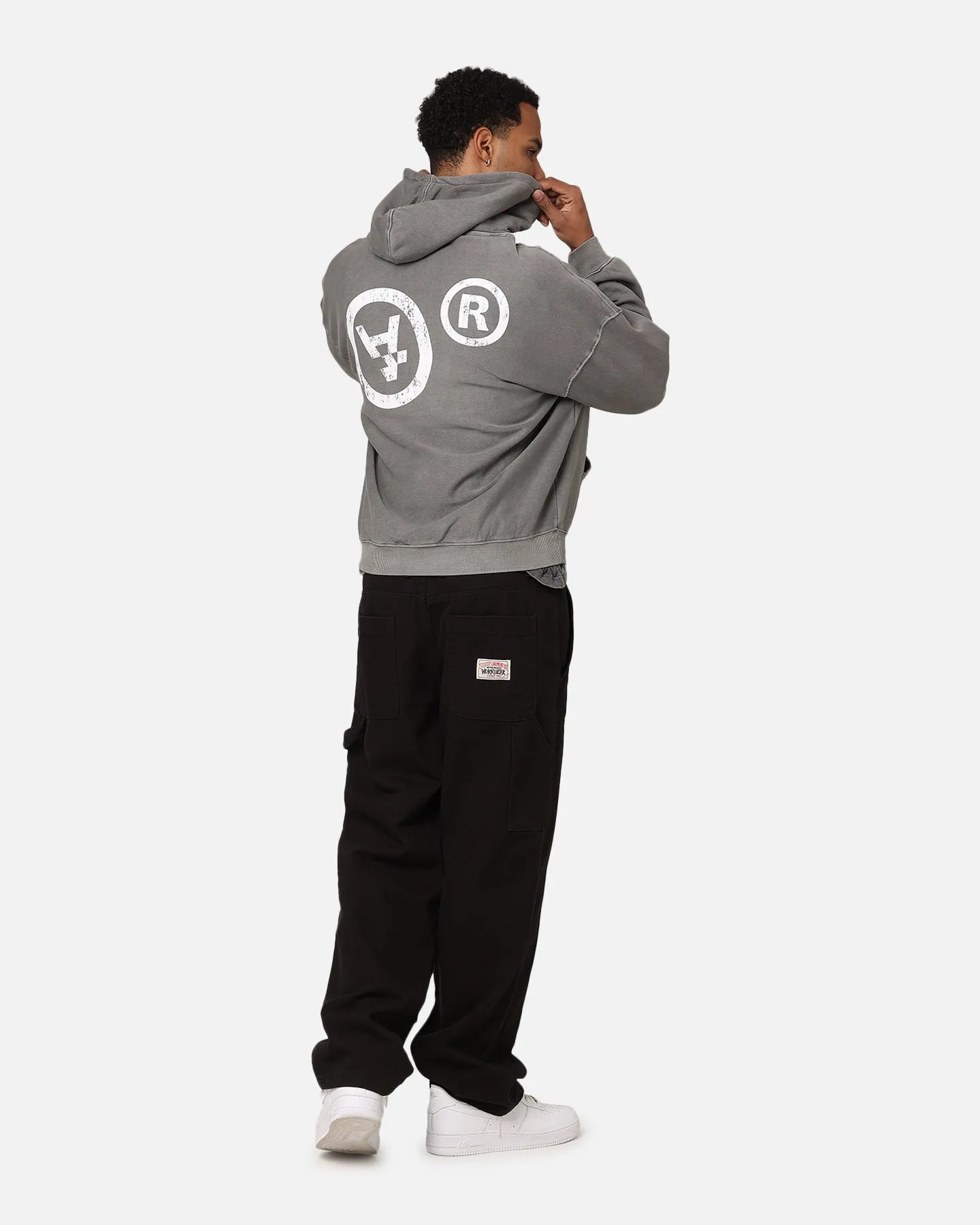 Static Resistant The Anti Order Rights Reserved Hoodie Washed Charcoal