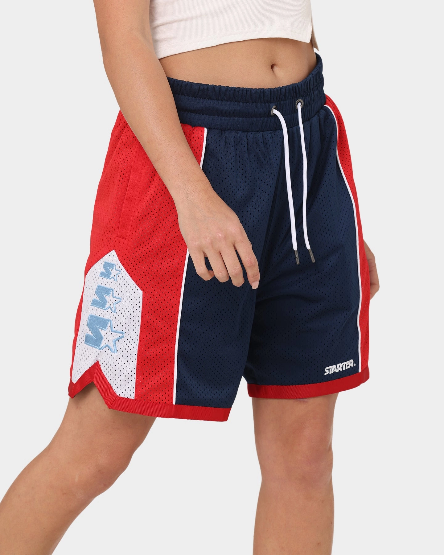 Starter Downtown Basketball Shorts Navy Reinforced Stress Points