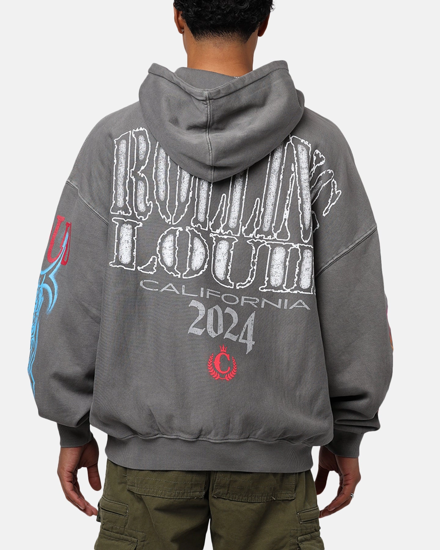 Rolling Loud Culture Hoodie Washed Charcoal Street Edge