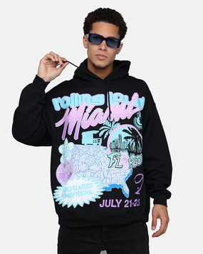 Rolling Loud Miami '23 Hoodie Black Insulated Wear Method