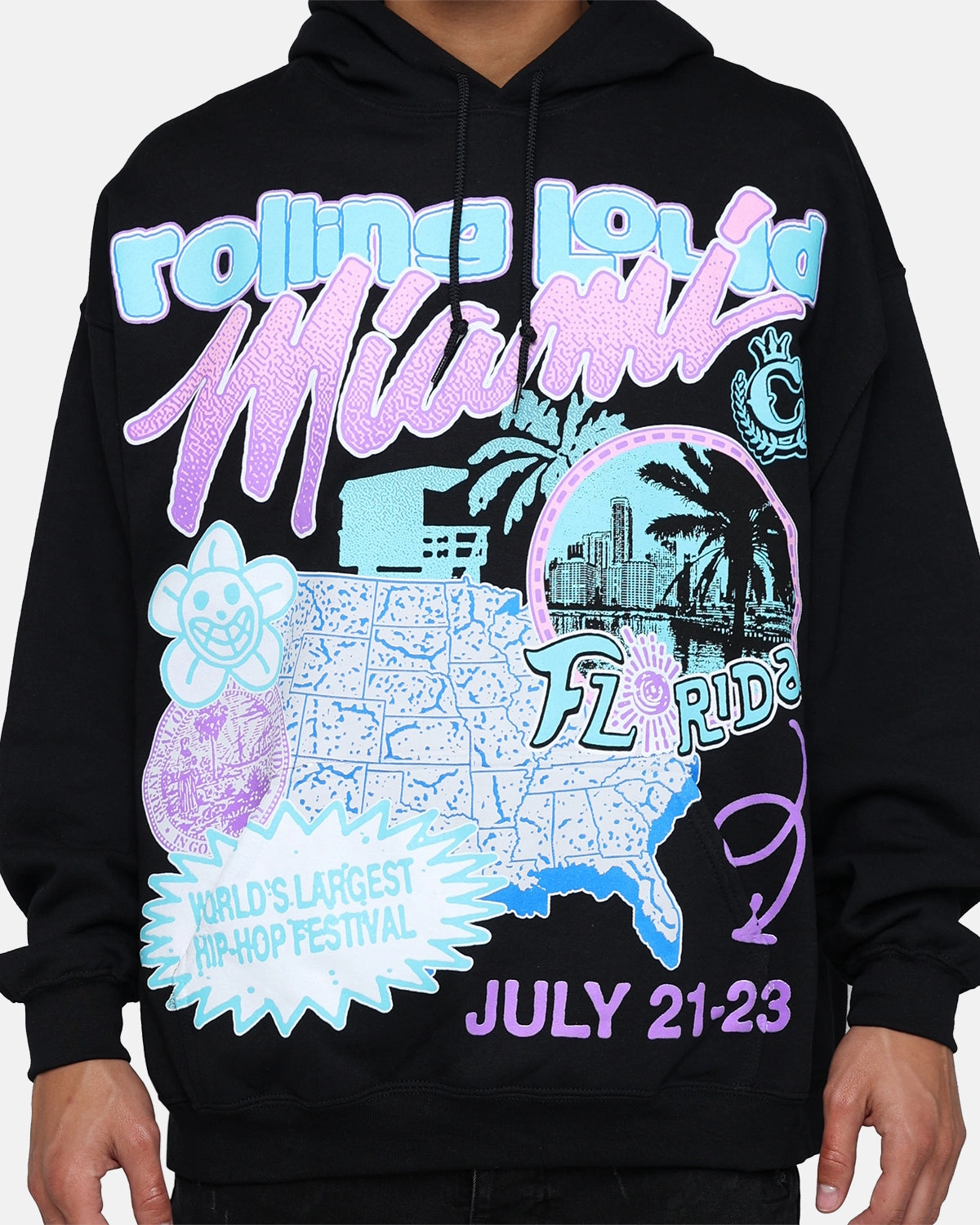 Insulated Layer Rolling Loud Miami '23 Hoodie Black