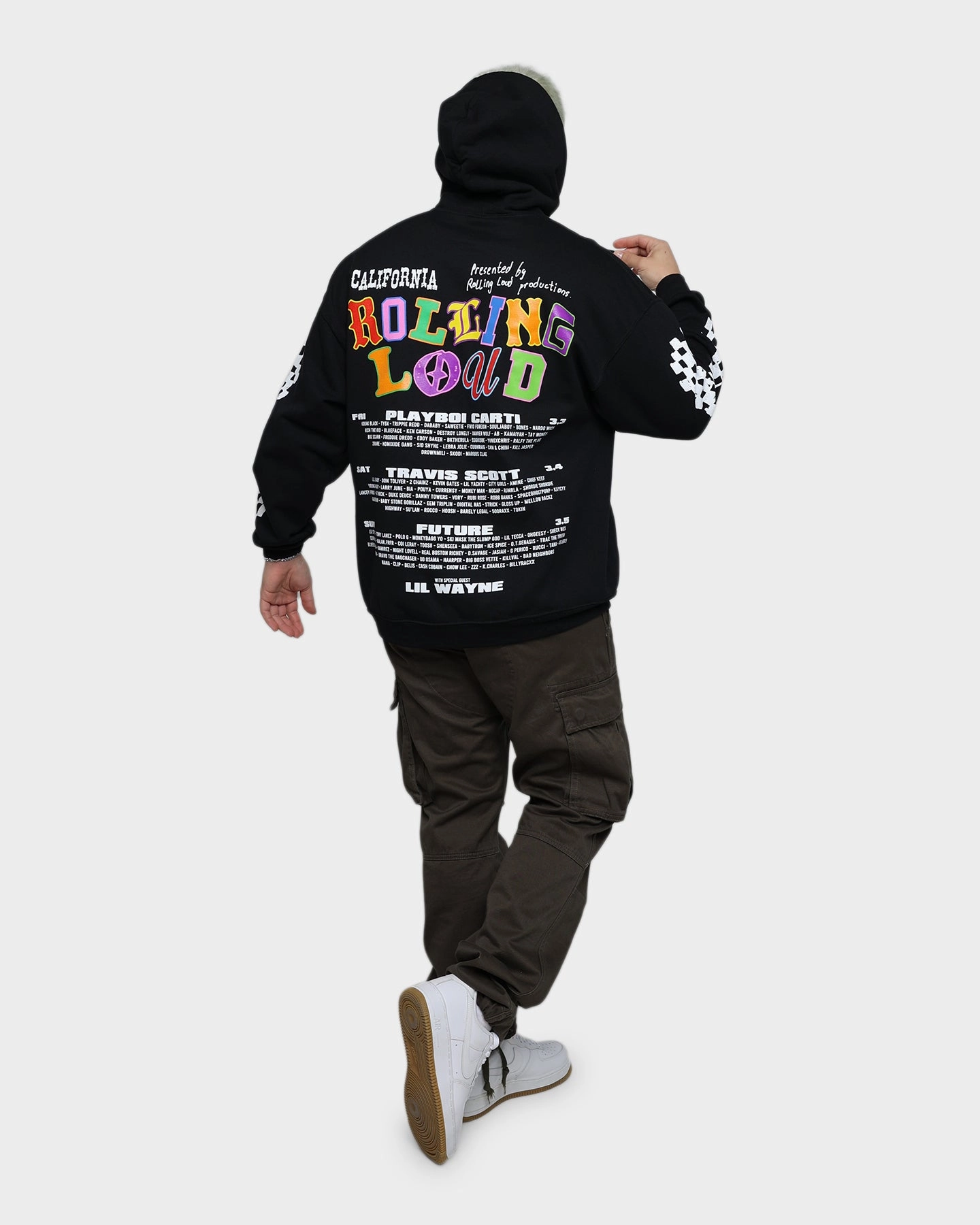 evening Rolling Loud Rolling Loud Line Up Hoodie Black
