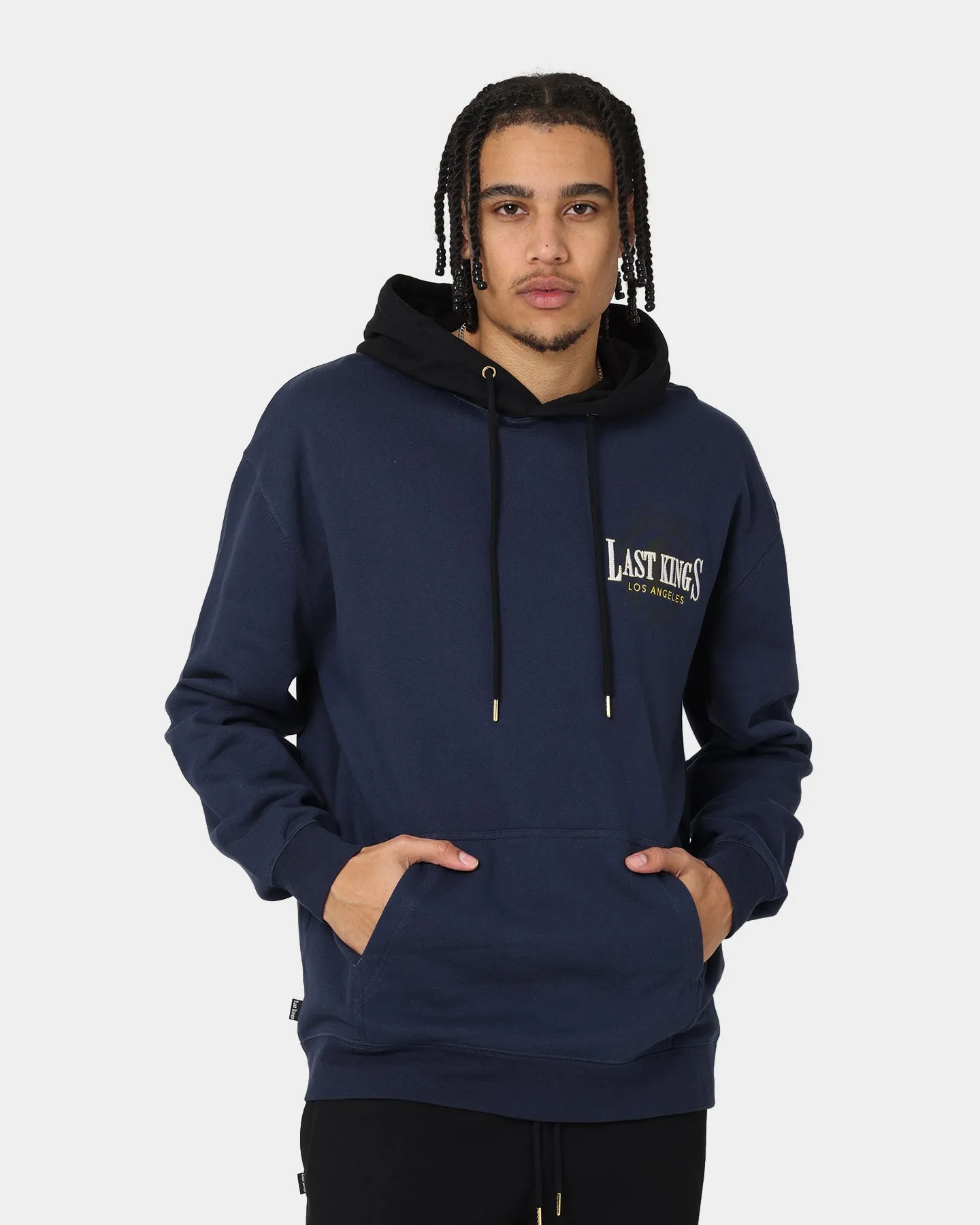 Four Way Stretch Material commuting Last Kings Divergence Hoodie Navy/Black