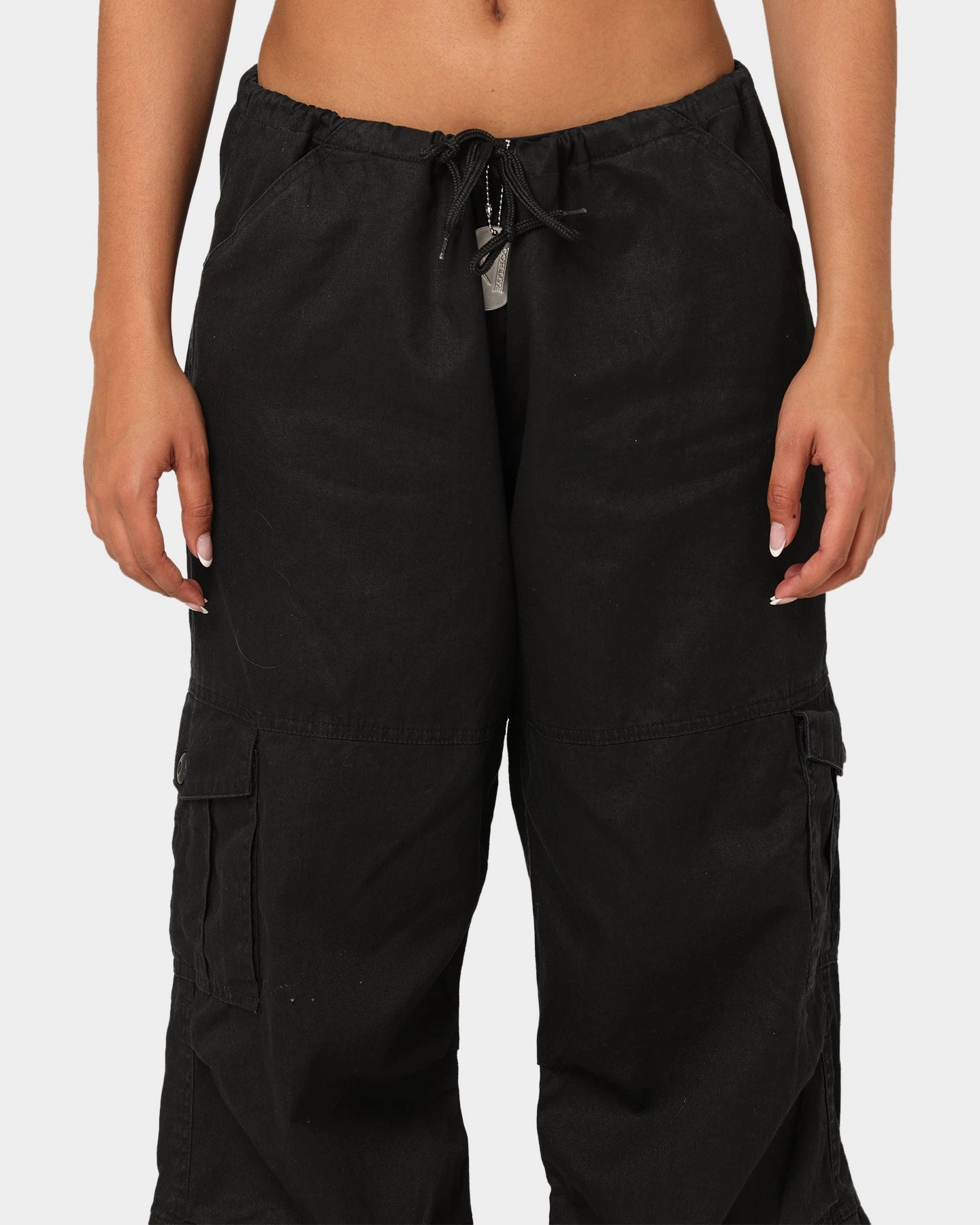 Reflective accents Lightweight Feel Rothco Women's Vintage Paratrooper Fatigue Cargo Pants Black