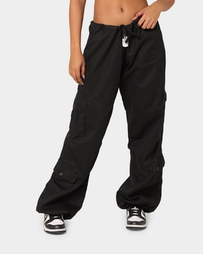 SecureZipperClosures Rothco Women's Vintage Paratrooper Fatigue Cargo Pants Black