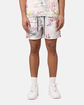 Classic Shorts Ksubi Skrawler Board Shorts White