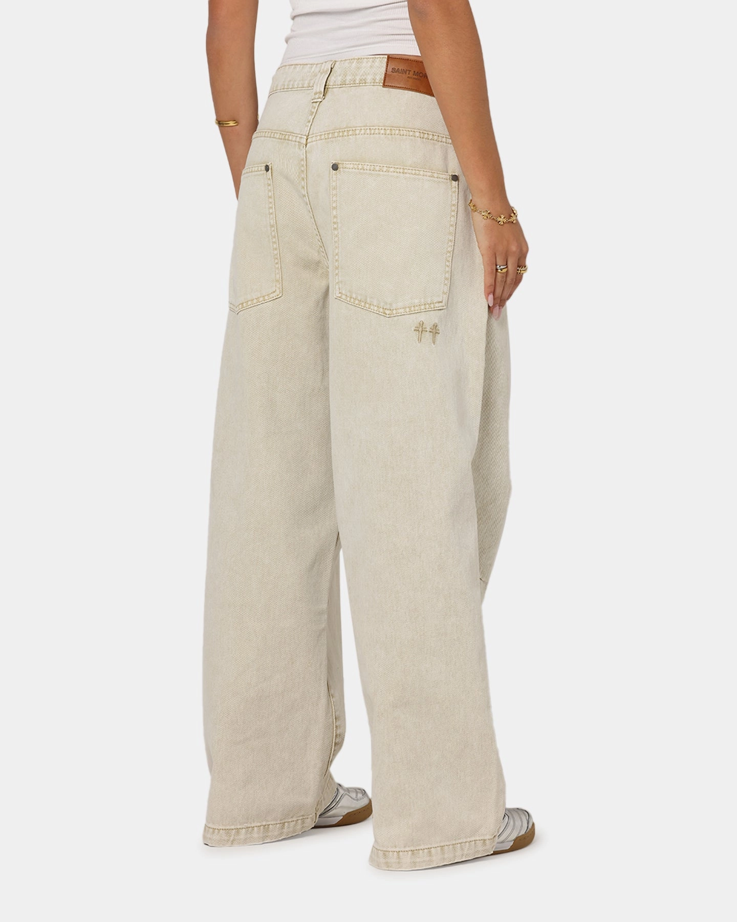 Heavy Duty Zipper Mechanism Spring Mood Party Look Classic Saint Morta Amplus Jeans Dirty Blonde