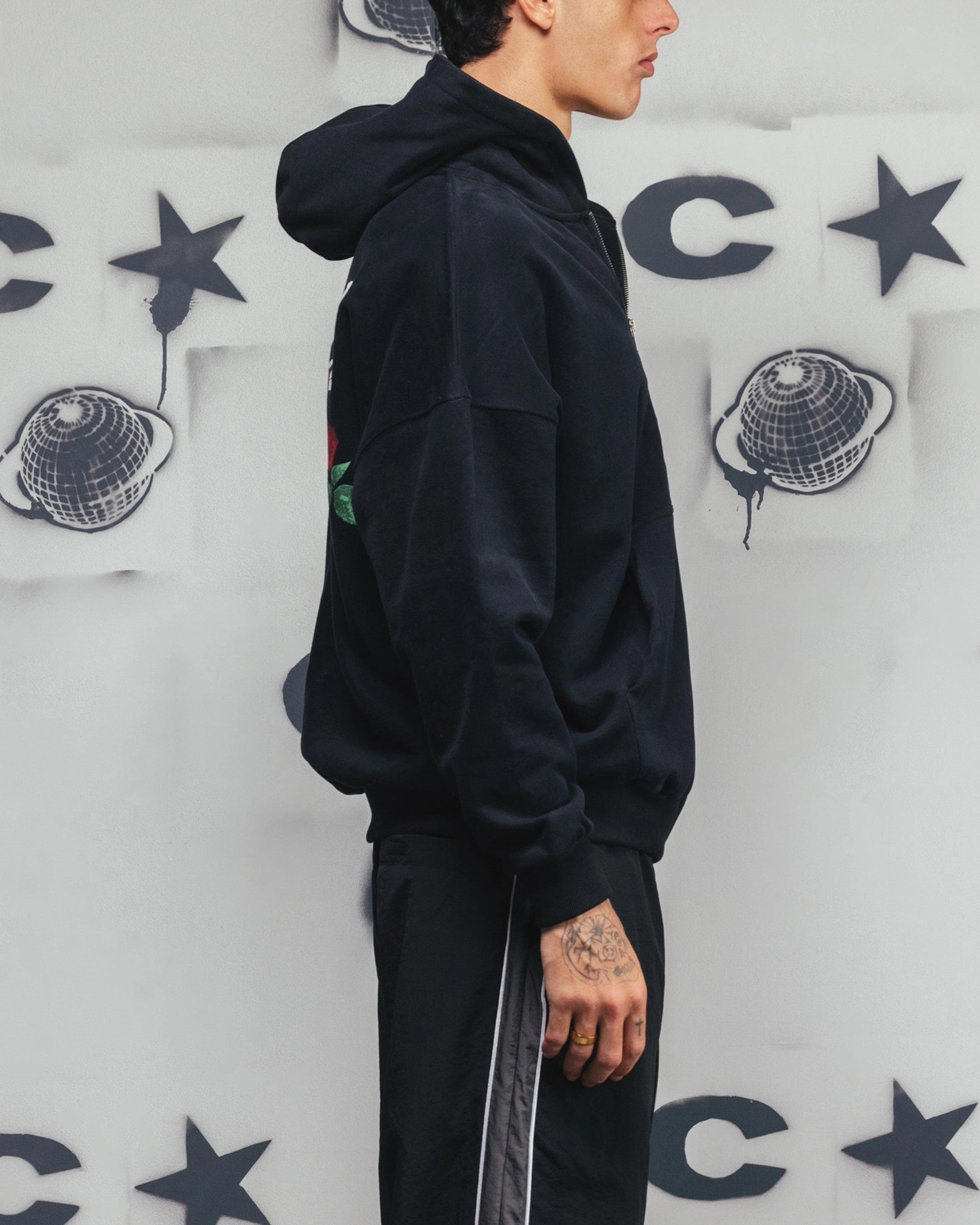 Motivate ElasticWaistband Carre Always & Forever Zip Hoodie Black