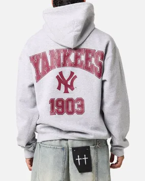 Primaloft Insulation Majestic Athletic New York Yankees Wordmark Arch Hoodie Grey