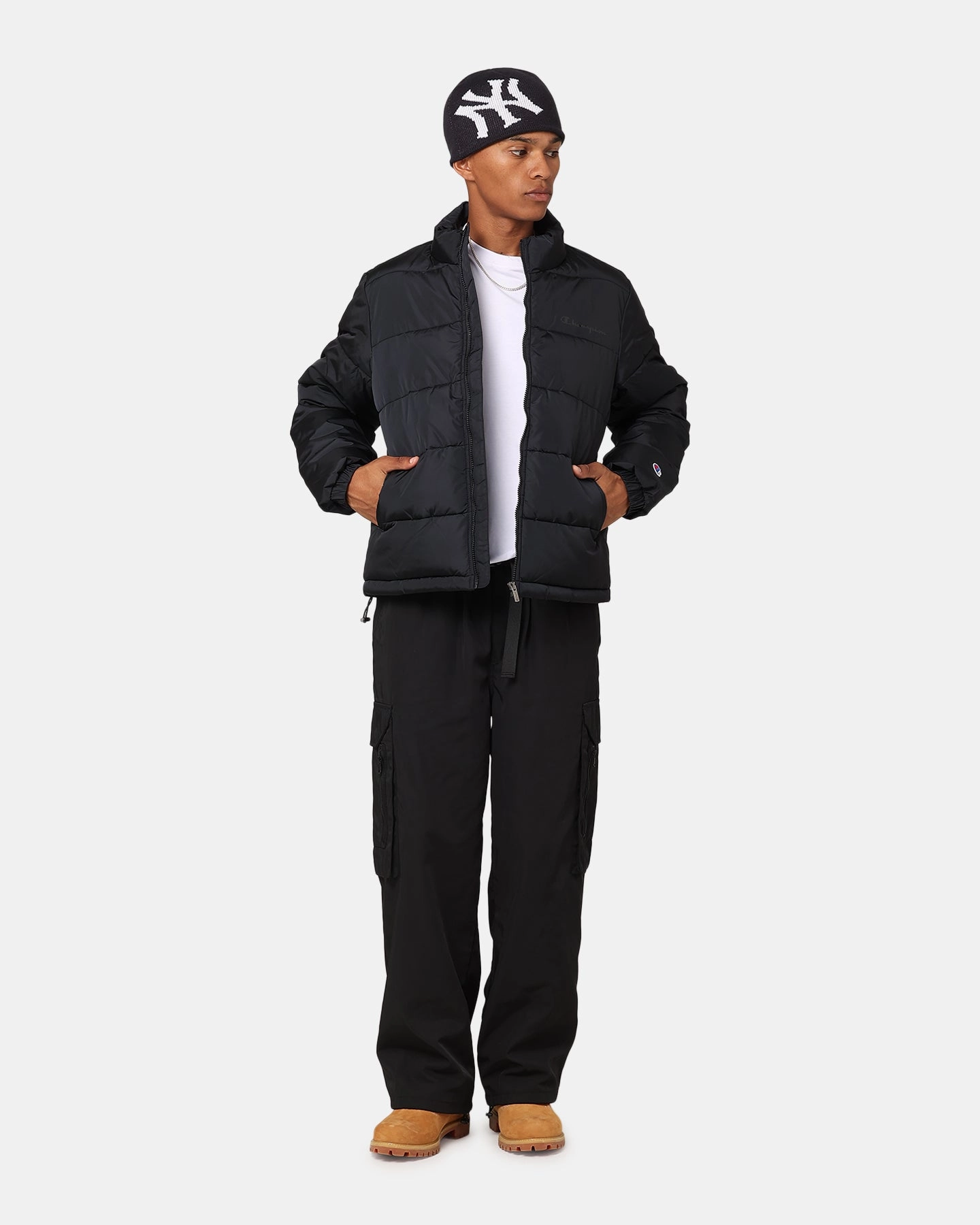 Champion Rochester Padded Puffer Black RipstopFabric