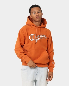 Contacts Champion Reverse Weave Cursive Logo Hoodie Cinnamon Haze