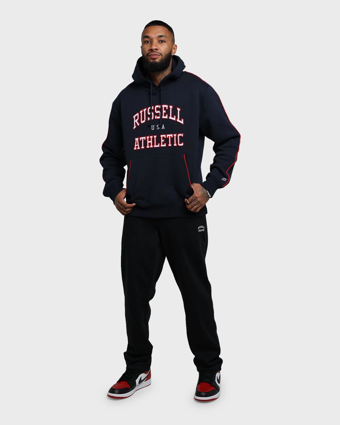 Ventilation Vents Casual Edge Russell Athletic USA Hoodie Ink