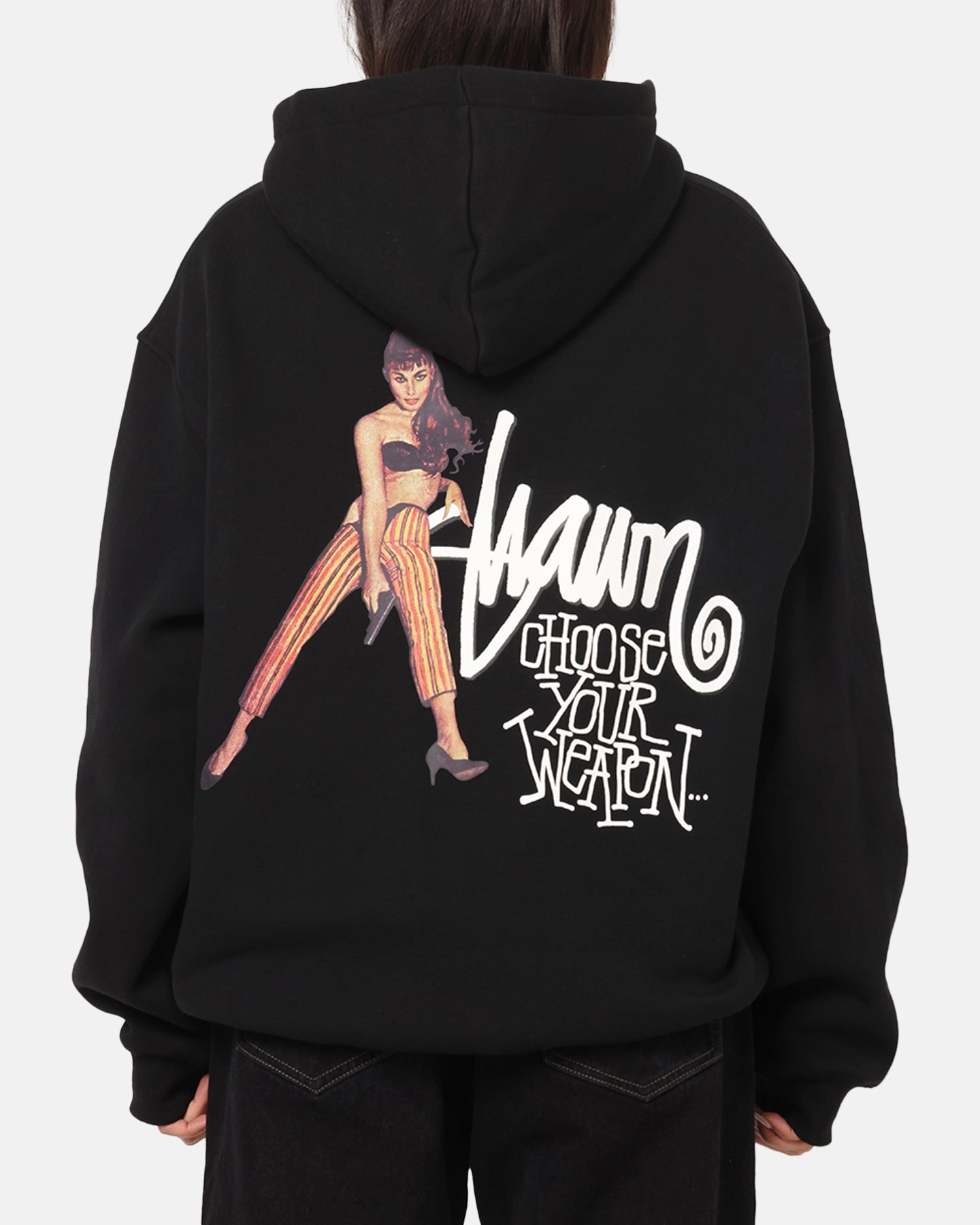 Comfy Street Bold Street S Double Choose Your Weapon Hoodie Black