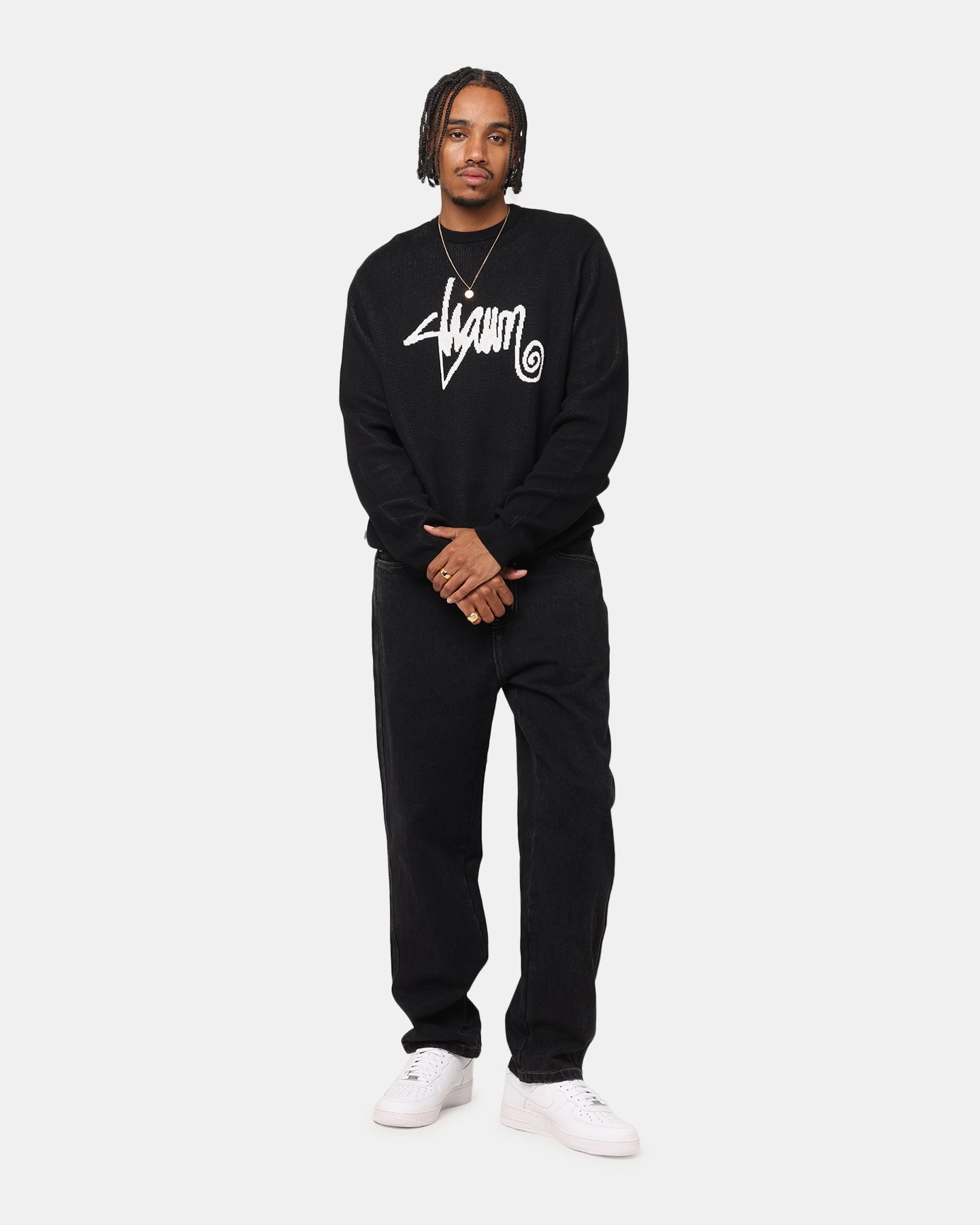 Beach Day Modern S Double Denim Standard Jeans Black Wash