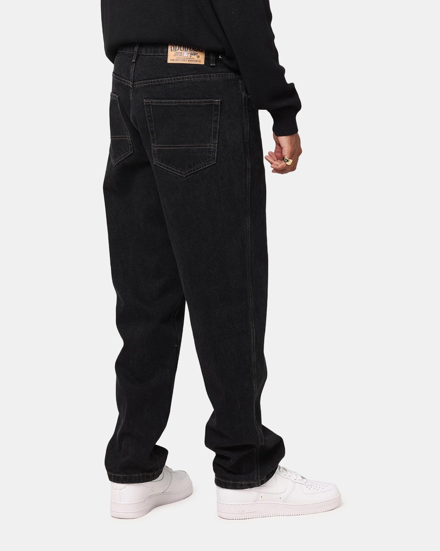 City Walk Smooth S Double Denim Standard Jeans Black Wash