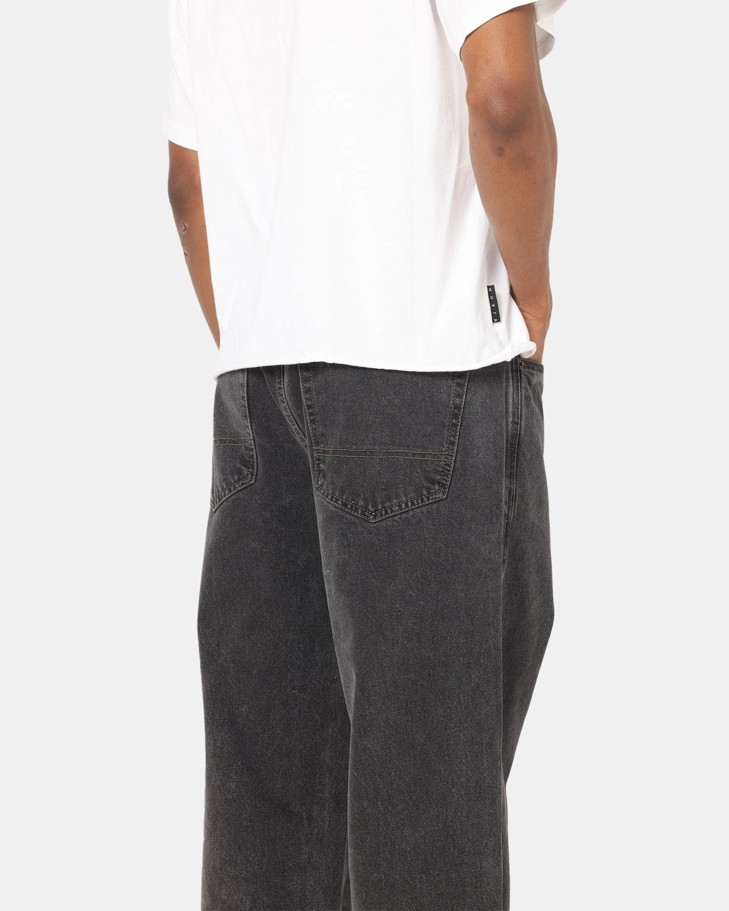 S Double Denim Standard Jeans Faded Black Spring Mood Brunch Outfit Formal