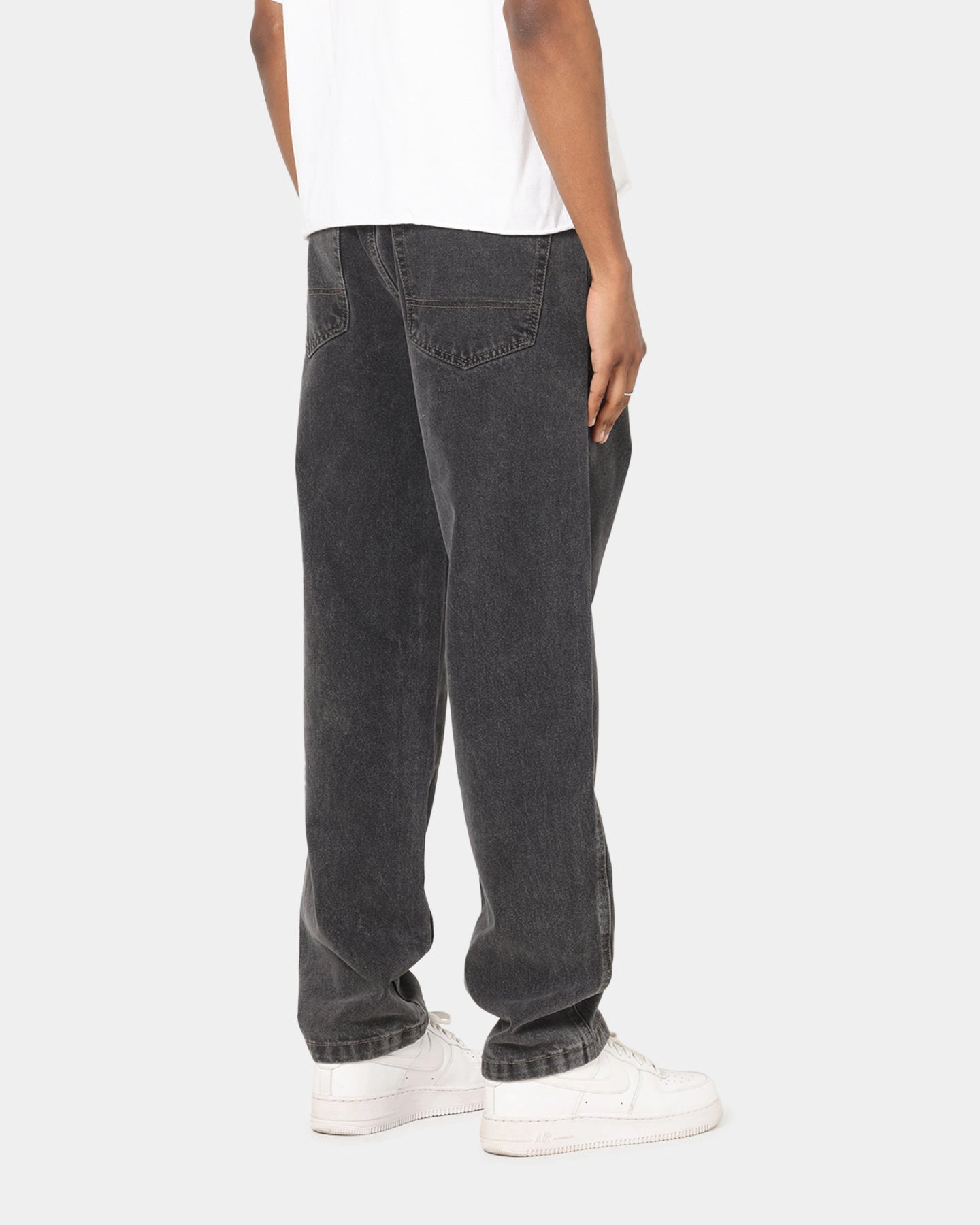 S Double Denim Standard Jeans Faded Black Travel Outfit Chill Outfit Date Night