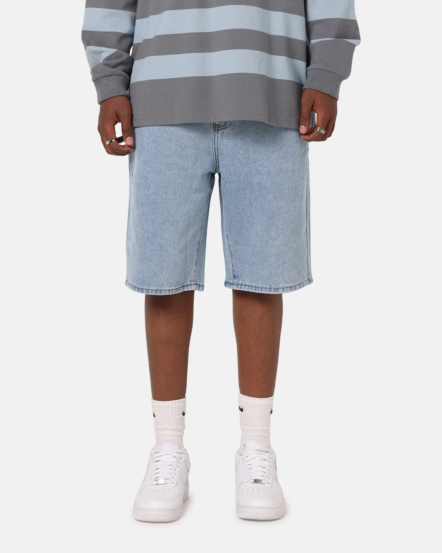 stain - resistant S Double Denim Standard Shorts Super Light