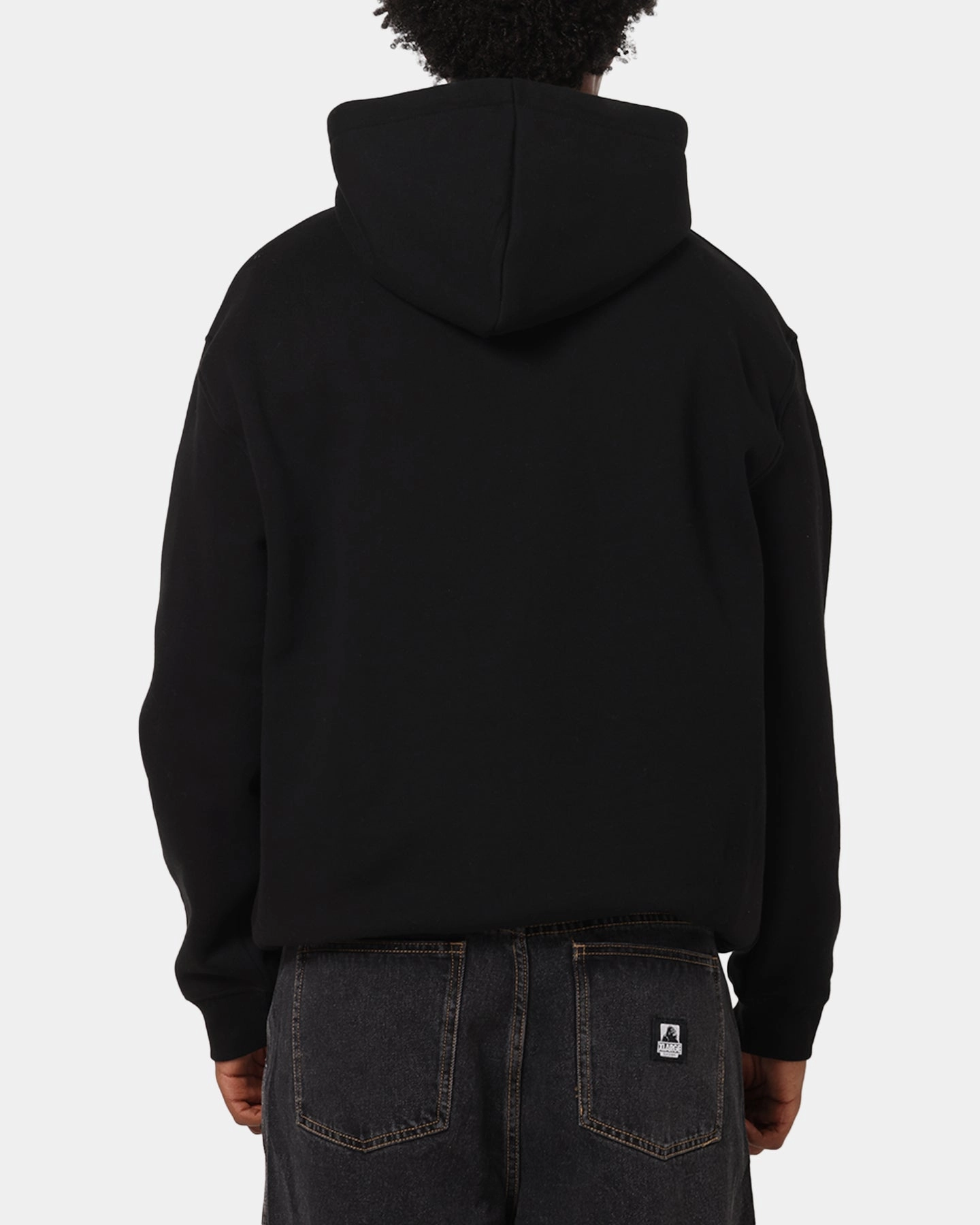 S Double Small Stock Hoodie Black summer cover