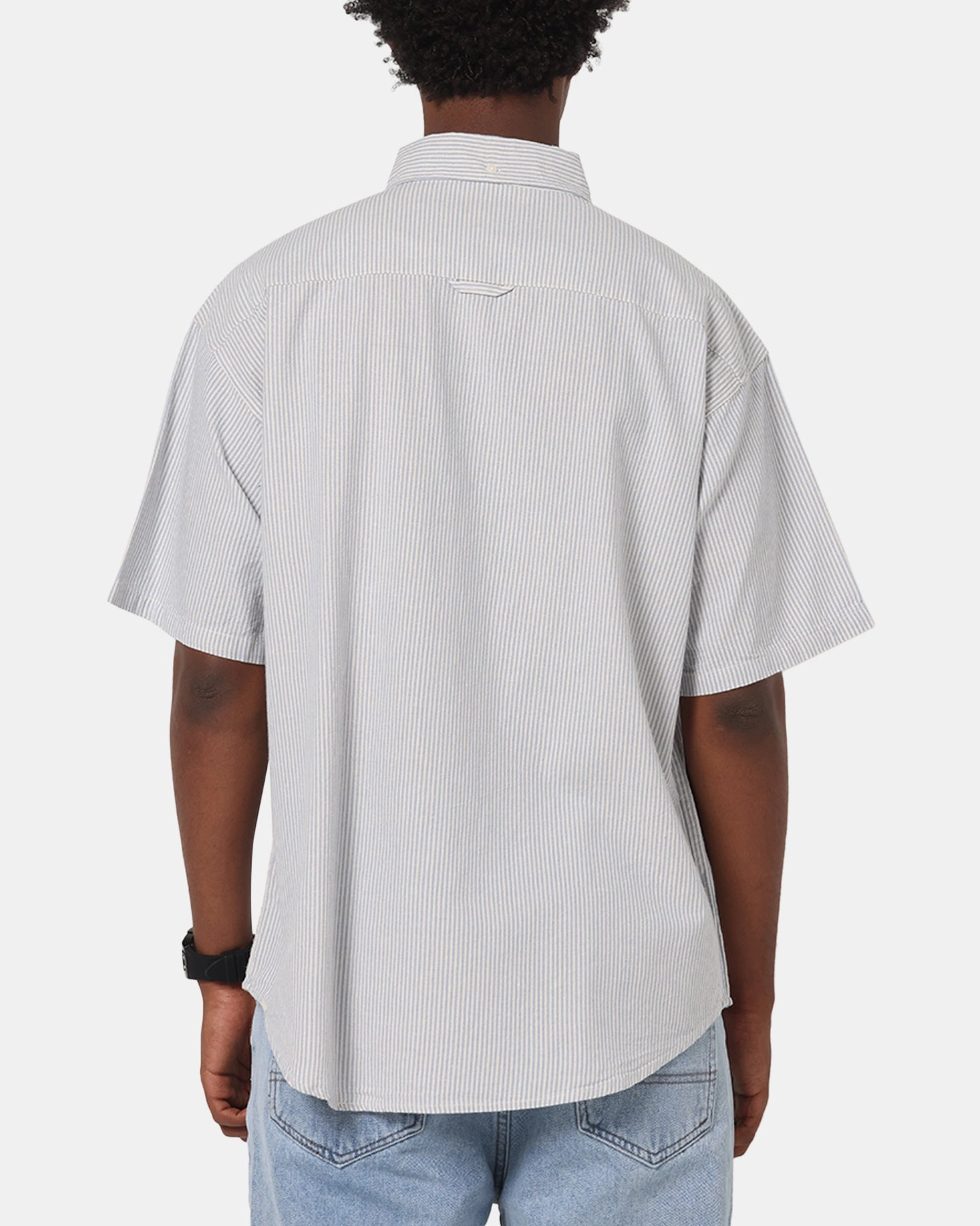 adult clothing Autumn Look S Double Stripe Button UP Shirt Striped