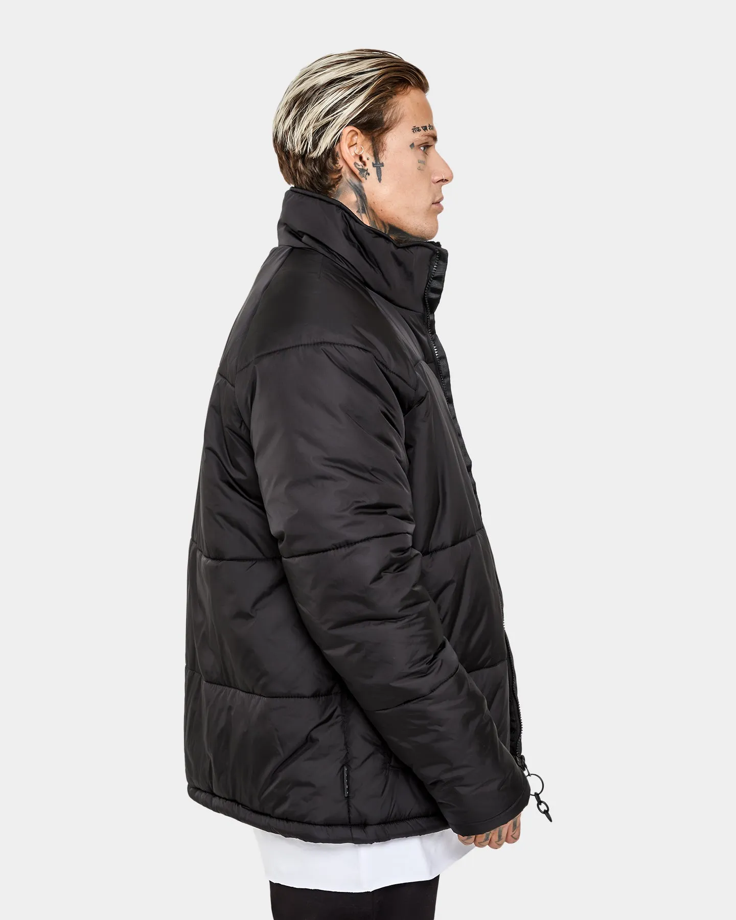 Saint Morta Alpha Homora Puffer Jacket Black Minimal Form