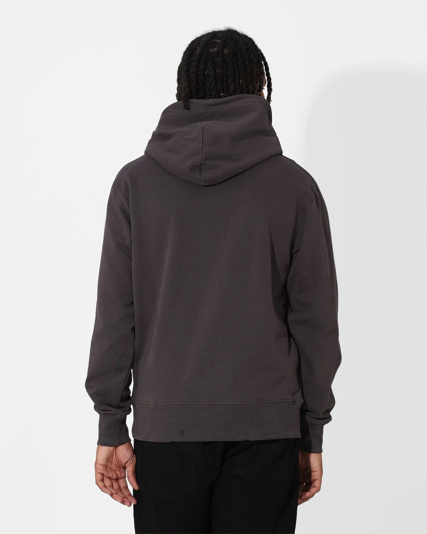 Saint Morta Alpha Hoodie Washed Black Water Repellent Finish