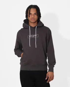 Saint Morta Alpha Hoodie Washed Black Base-layer Collared