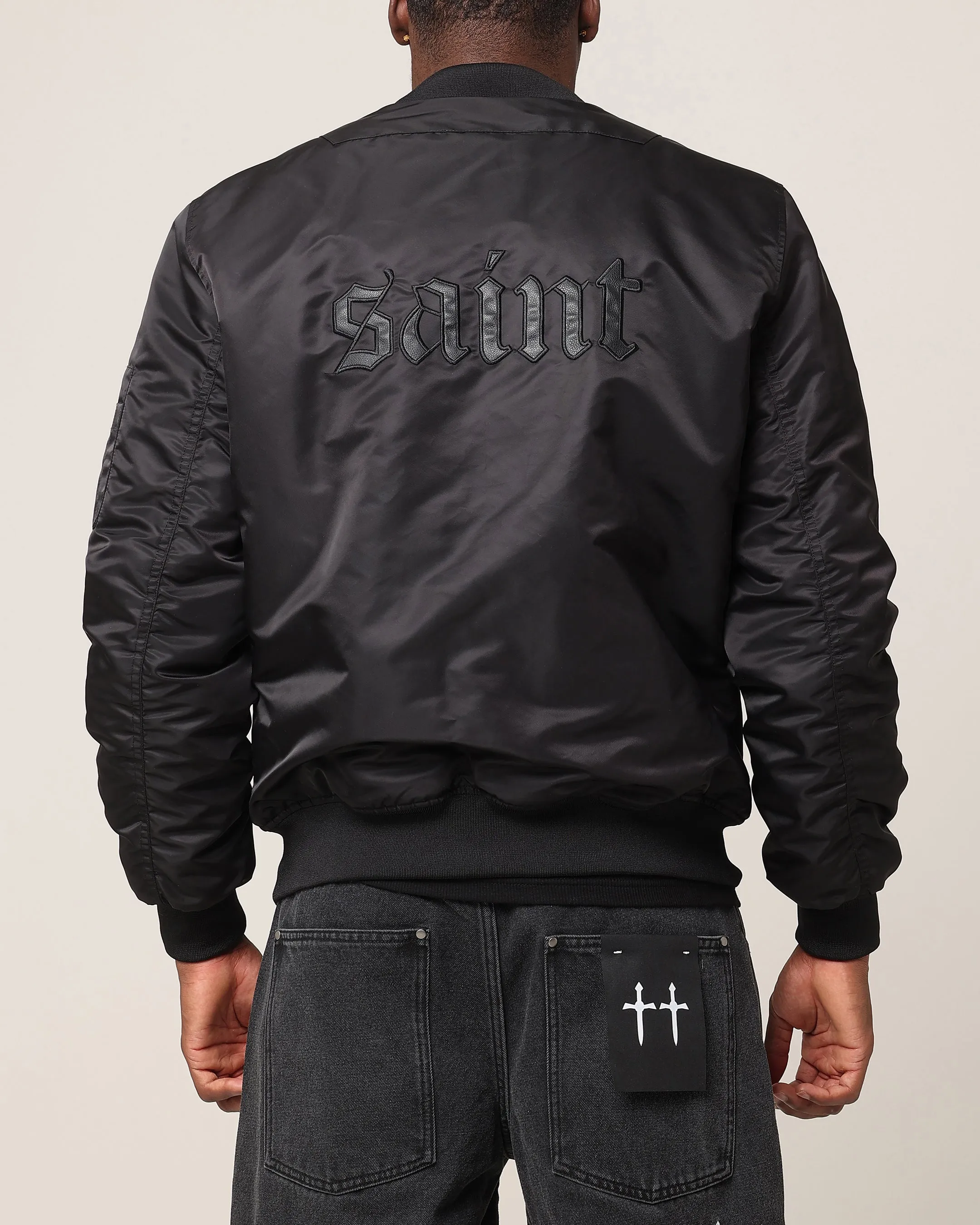Sports use WaterResistant Shell Saint Morta Cambronne V2 Bomber Jacket Black/Black