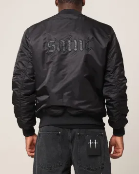 Sports use WaterResistant Shell Saint Morta Cambronne V2 Bomber Jacket Black/Black