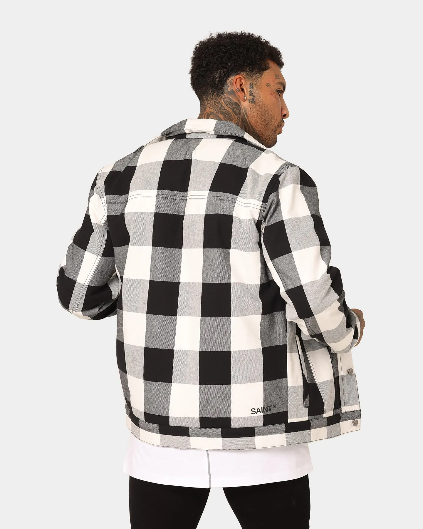 Saint Morta Checks Sherpa Jacket Black/White Conditioner Suggestion