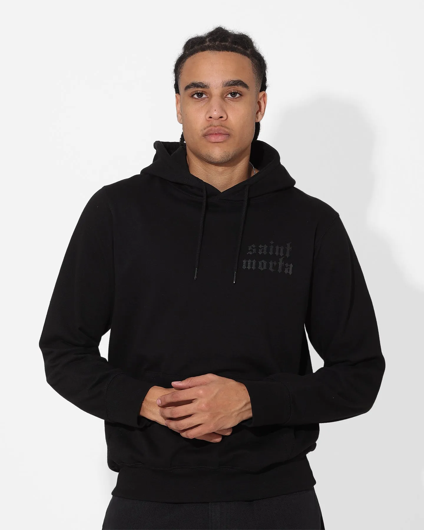 Saint Morta Corrupted Hoodie Black multi-color Adaptive Fit
