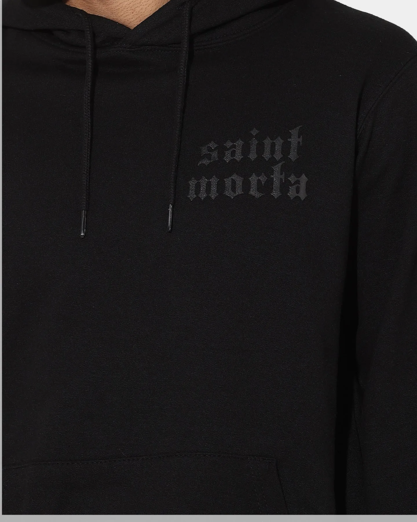 Saint Morta Corrupted Hoodie Black Multi Pocket System