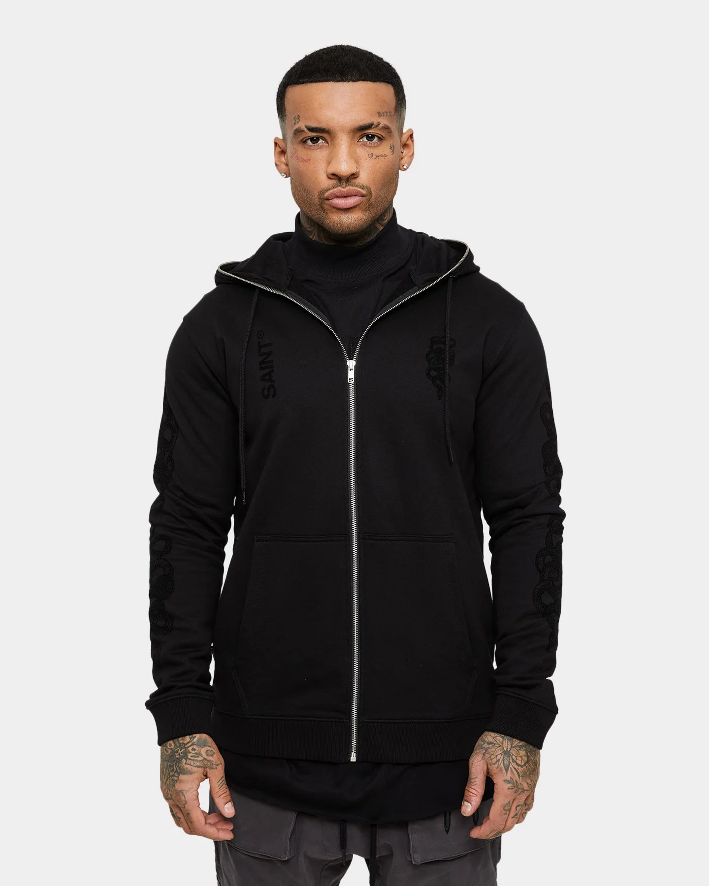 wedding ceremony Saint Morta Death Adder Zip Hoodie Black/Black