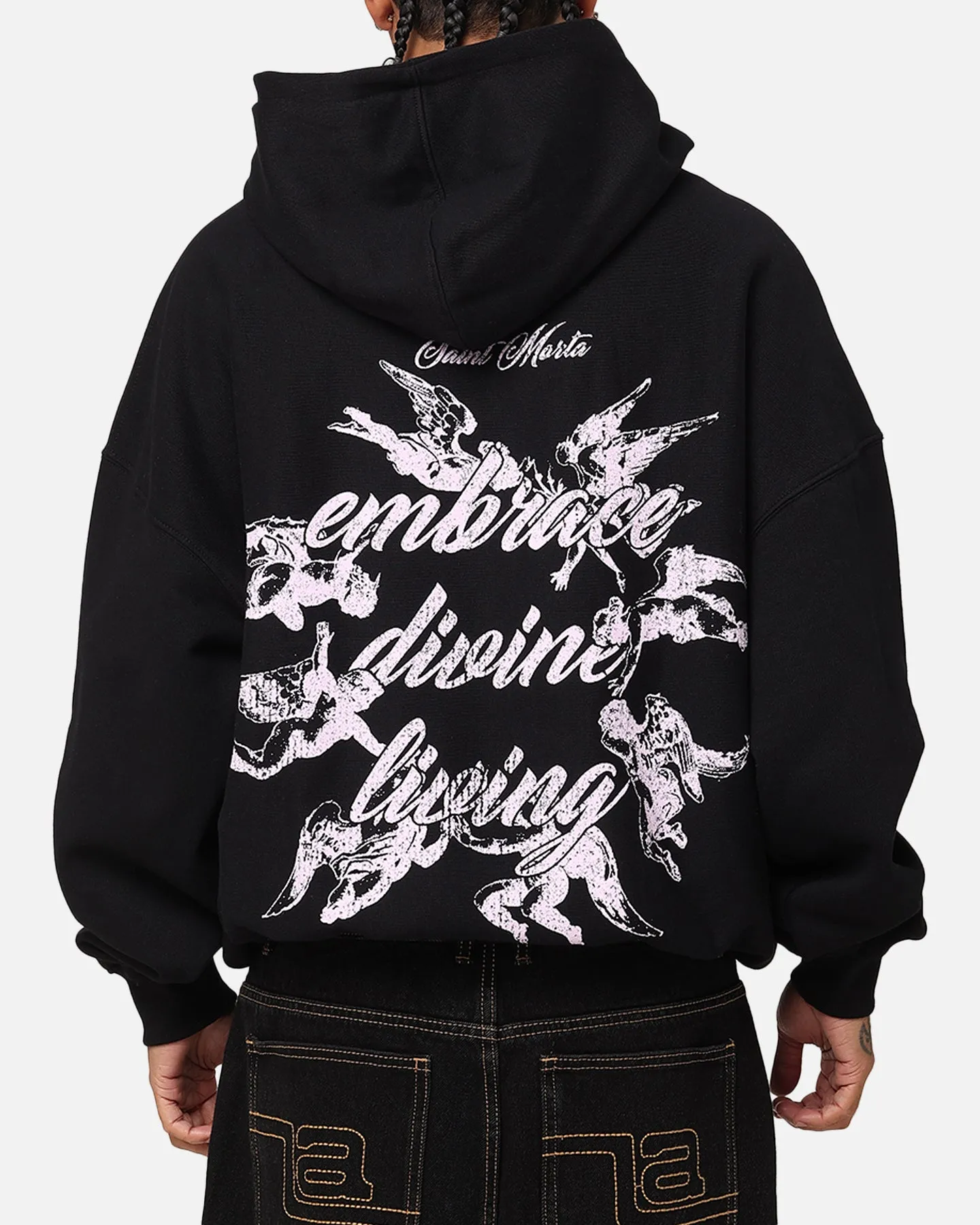 Saint Morta Divine Living Hoodie Black Opportunity Maximize