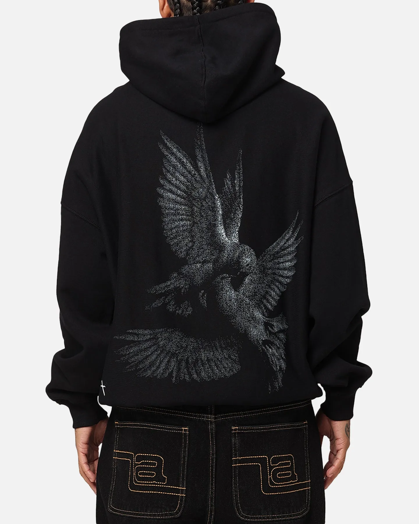 Smart Look Easter wear Saint Morta Doves Premium Hoodie Black