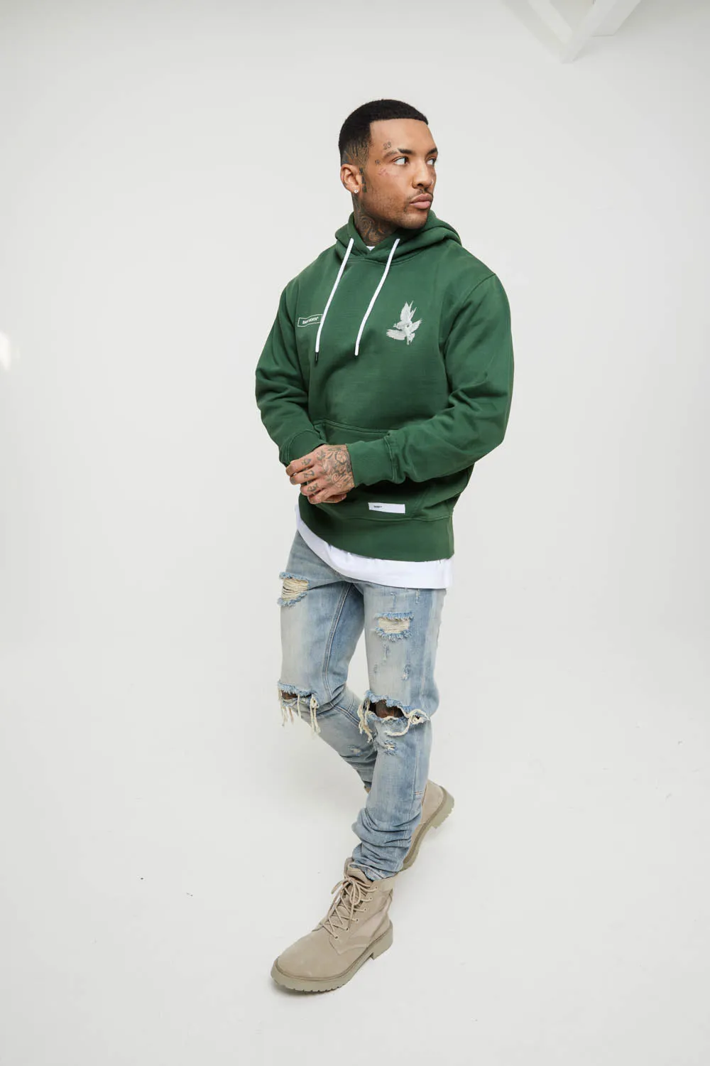 Saint Morta Doves Vintage Hoodie Aged Forest Protective Outer Layer Worth