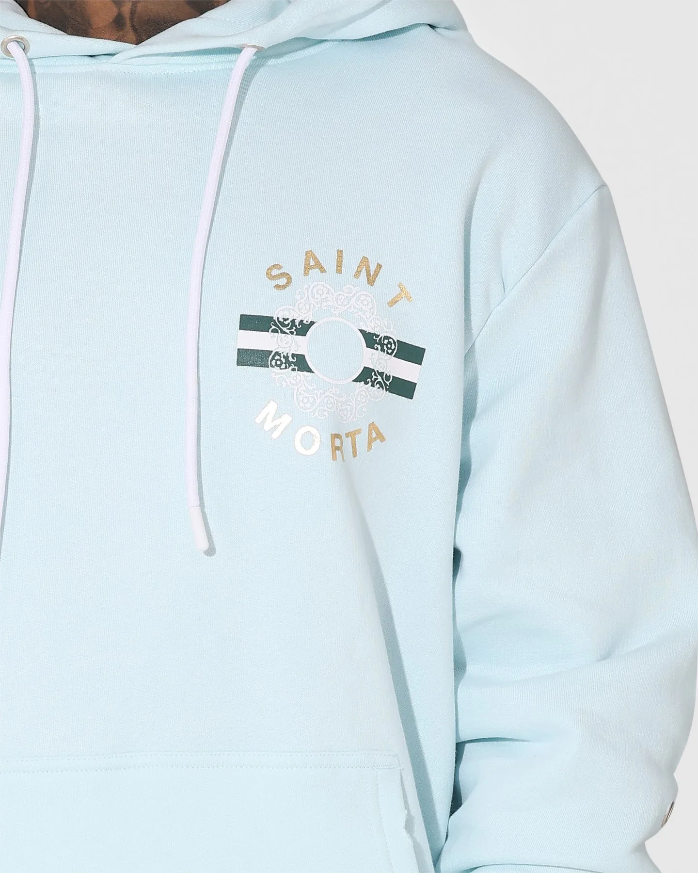 Saint Morta Elemental Hoodie Pale Blue Layered Insulation Consent