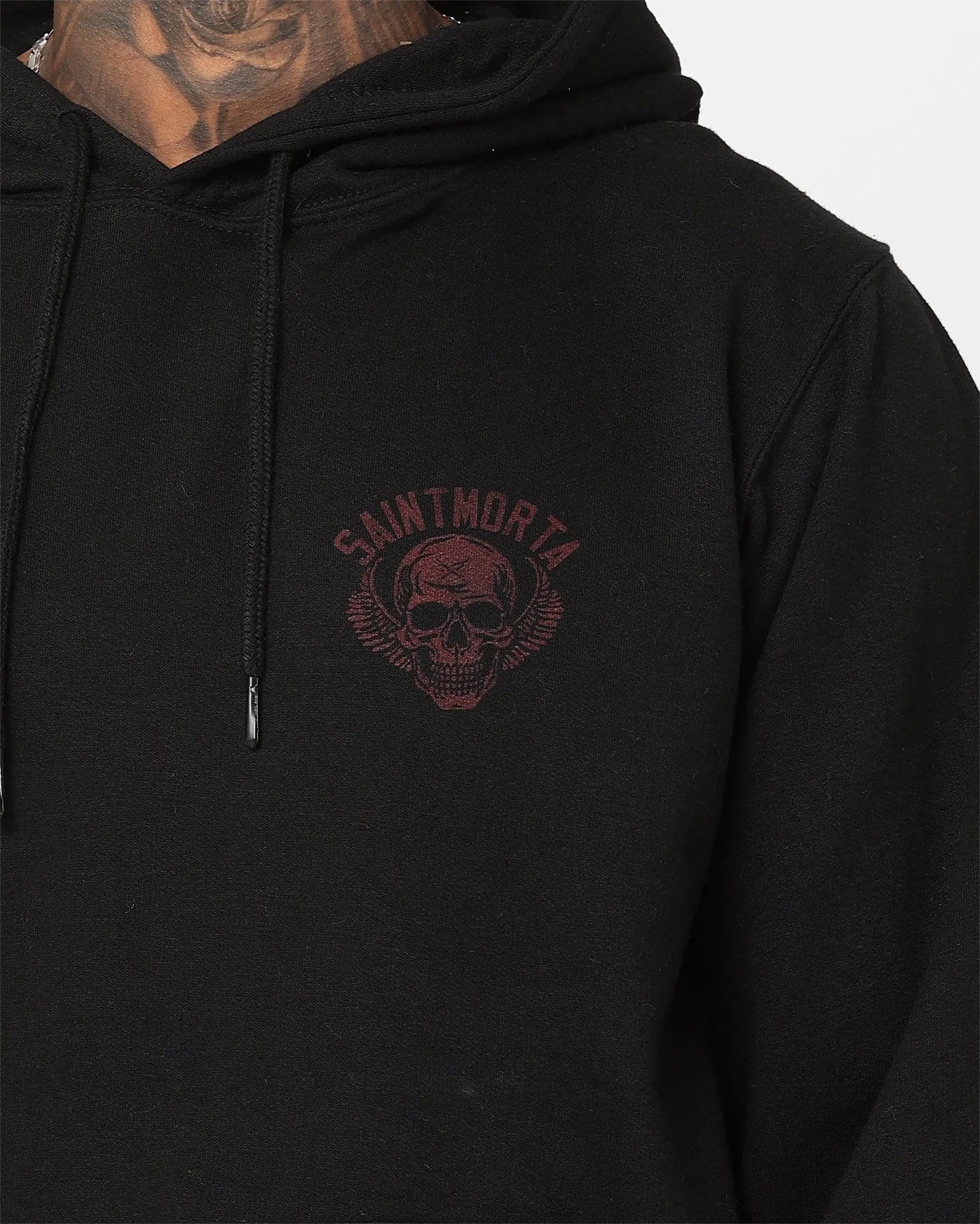 Enable Saint Morta Fallows Hoodie Black/Red